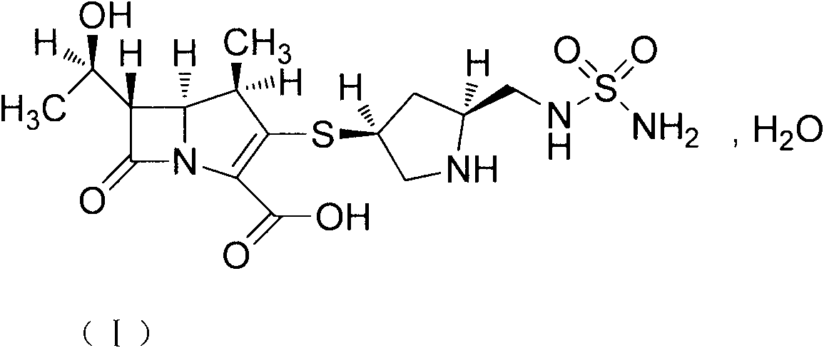 Novel crystal form of carbapenem antimicrobial medicament and preparation method of novel crystal form