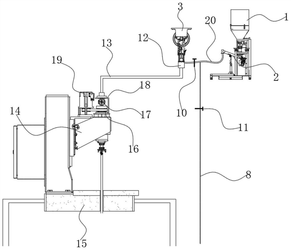 Ground drilling sectional type grouting device