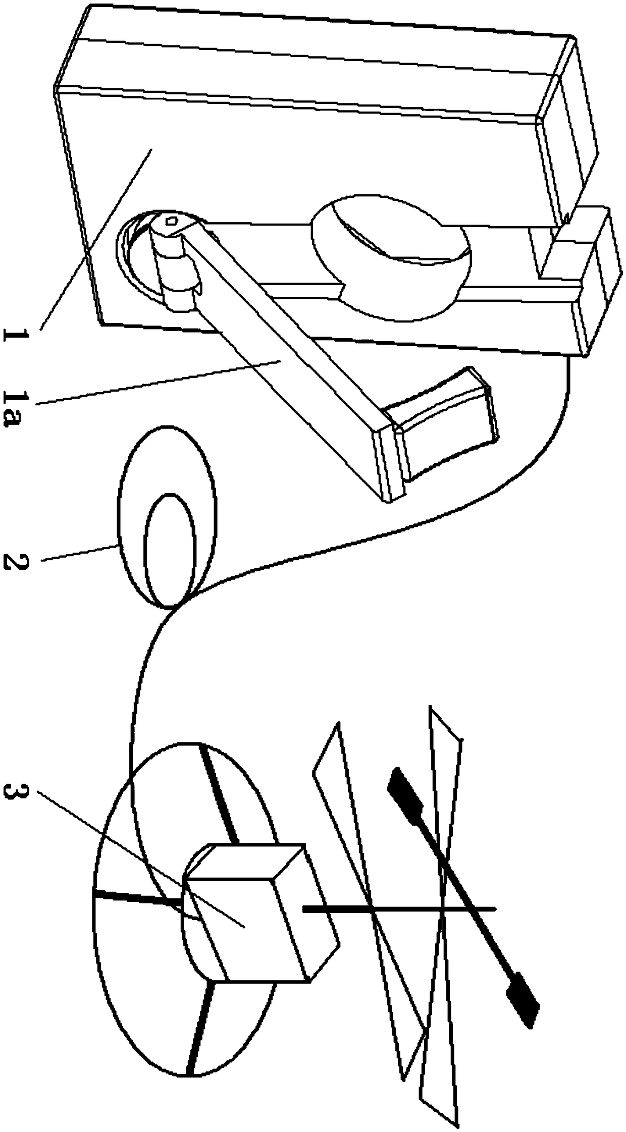 Hand generator aircraft as well as steering method and rotation correcting method