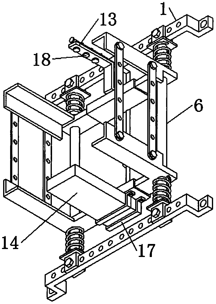 Fixing protecting device for hydraulic oil tanks of engineering machinery