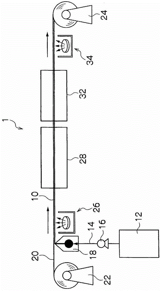 Method for producing coated film