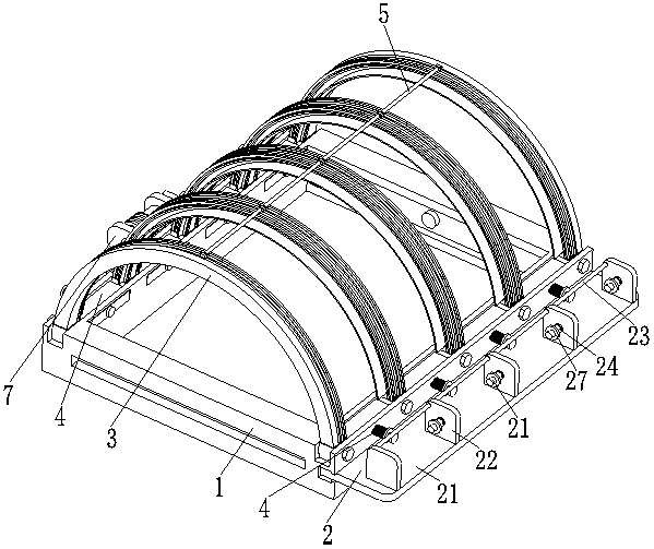 Greenhouse structure with conveniently replaceable greenhouse film