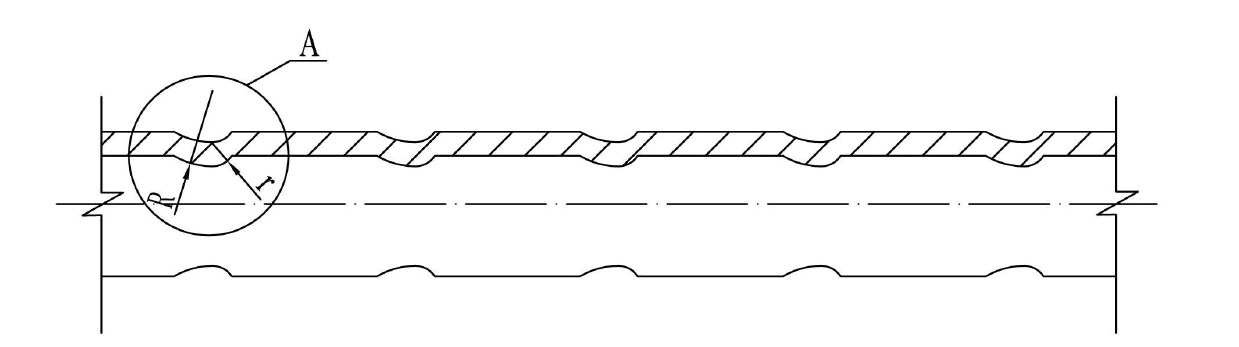 Asymmetric retractable transverse slot pipe heat exchanger