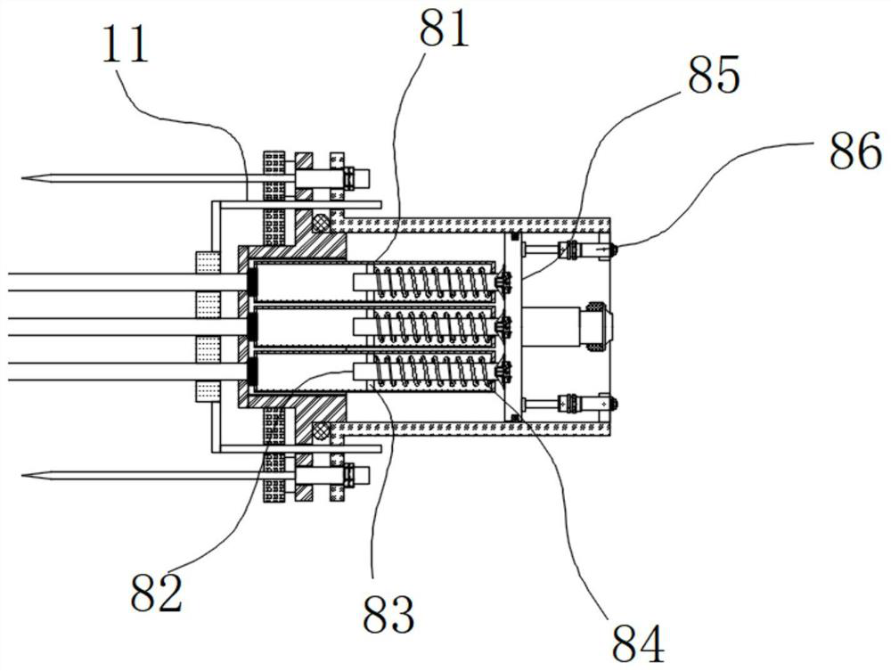 Hole sealing device for monitoring grouting pressure of grouting anchor rods