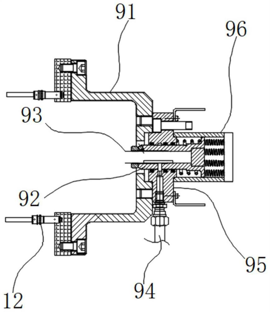 Hole sealing device for monitoring grouting pressure of grouting anchor rods