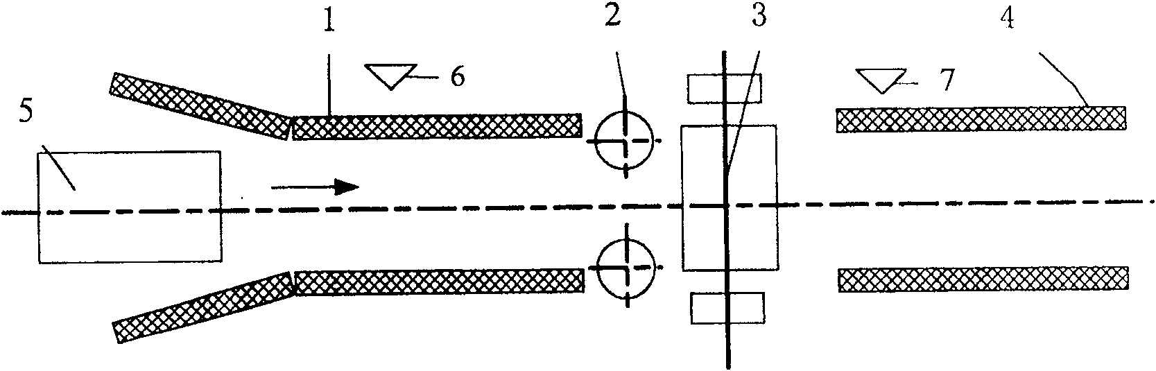 Controlling method of rough rolling breakdown bar camber