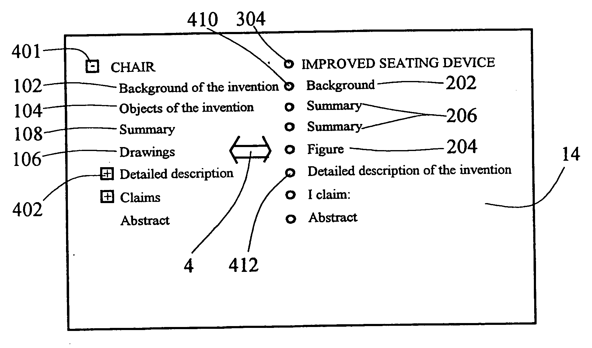 Device system and method for determining document similarities and differences