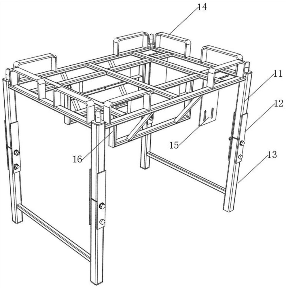 New energy battery mounting rack and mounting method thereof