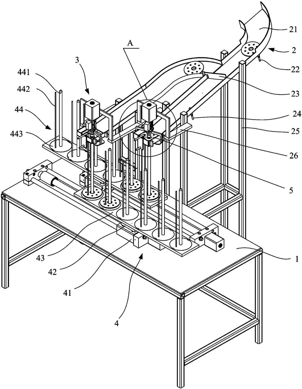 A stamping automatic blanking positioning device and control method