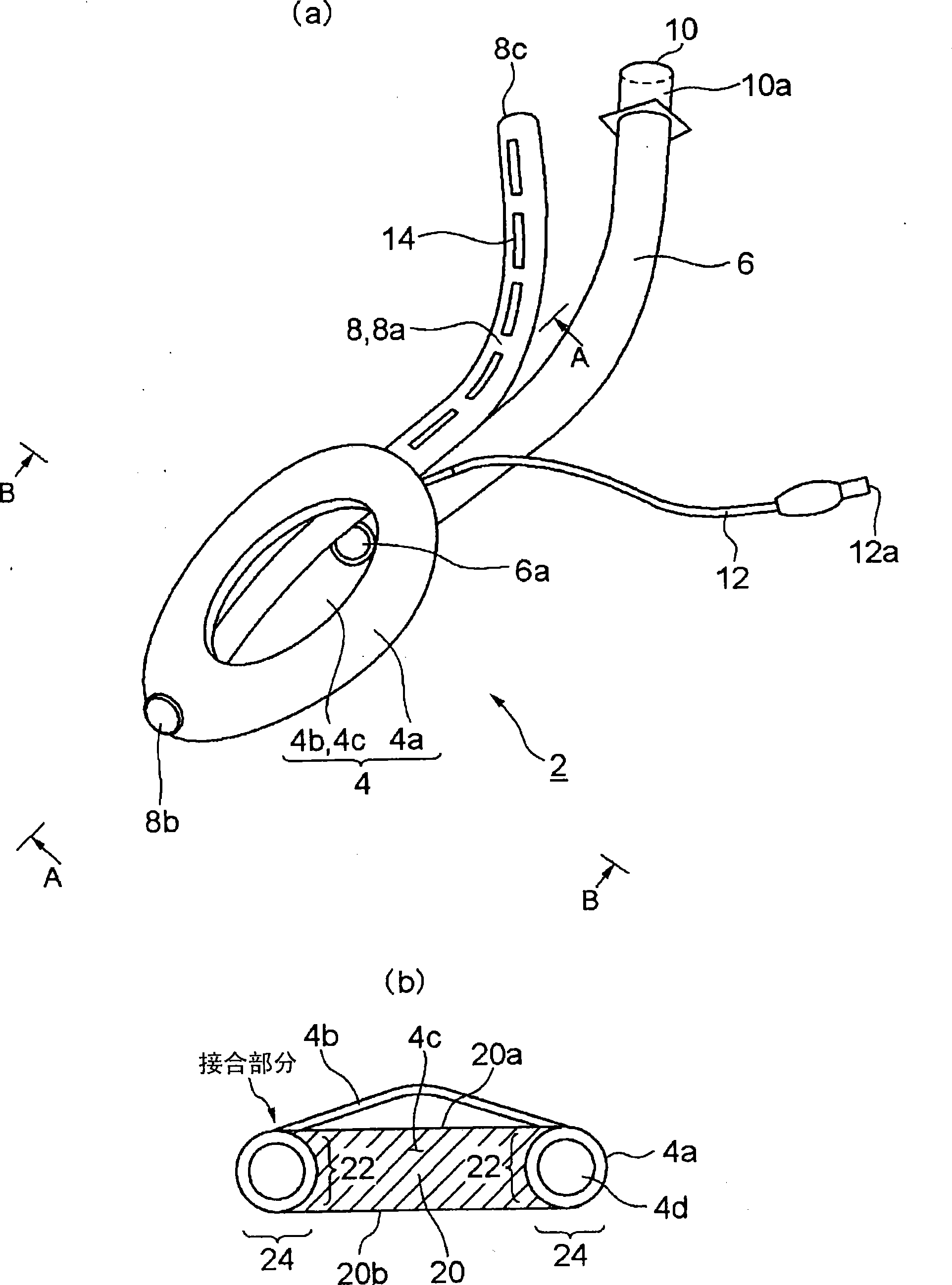 Laryngeal mask with guiding tube used for inserting stomach tube