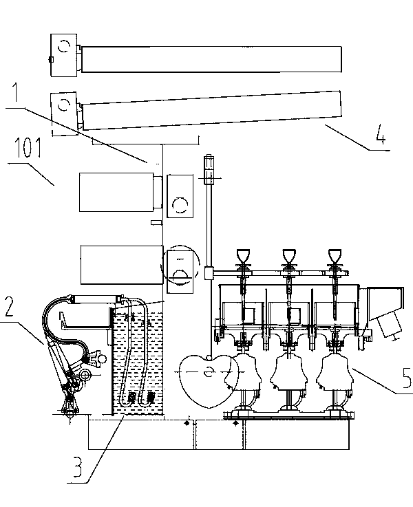 Spinning process of spinning machine with through-shaft passive winding device