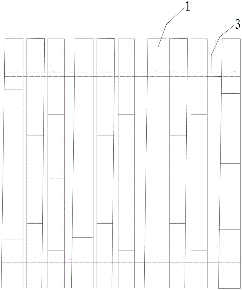 A kind of round bamboo molding board and preparation method thereof