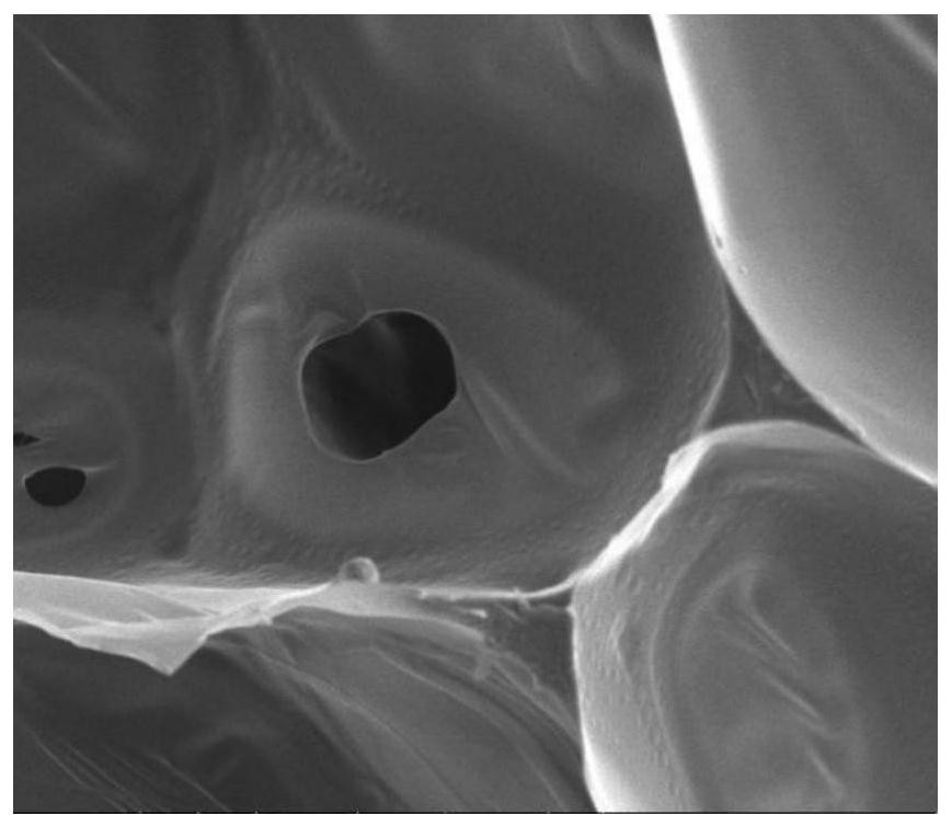 Polyimide sound absorption foam with spherical pit microstructure and preparation method of polyimide sound absorption foam