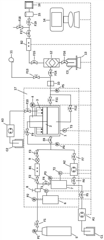 Determination method for permeability of hydrate-containing reservoir in hydrate phase change process