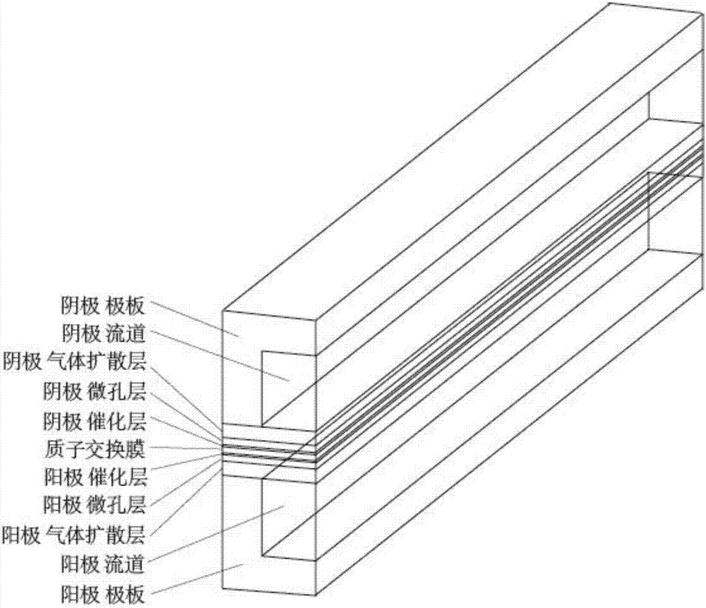 Internal moisture distribution forecast method of proton exchange membrane fuel cell