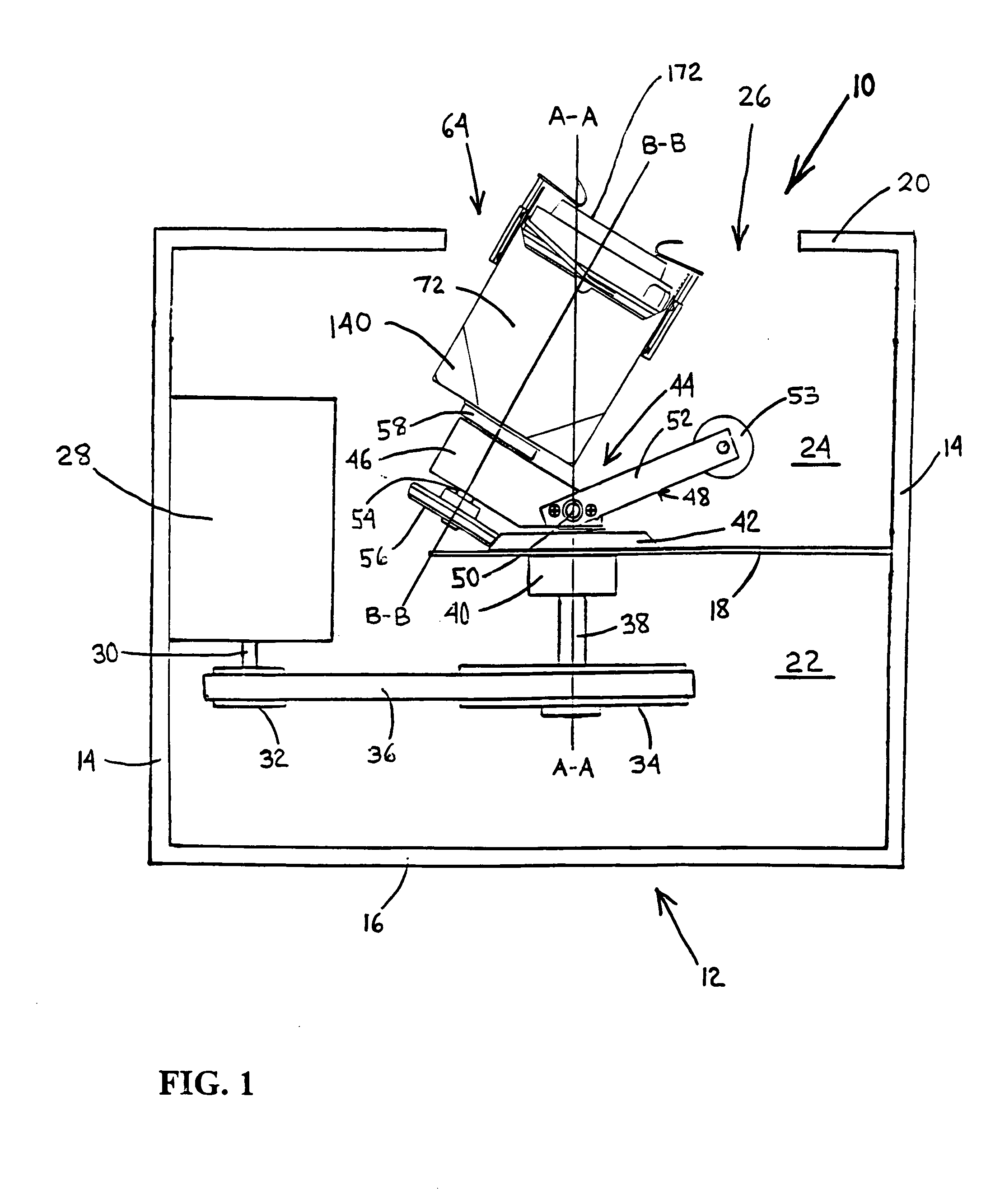 Apparatus and method for mixing a fluid dispersion disposed in a container having either a cylindrical or a square shape