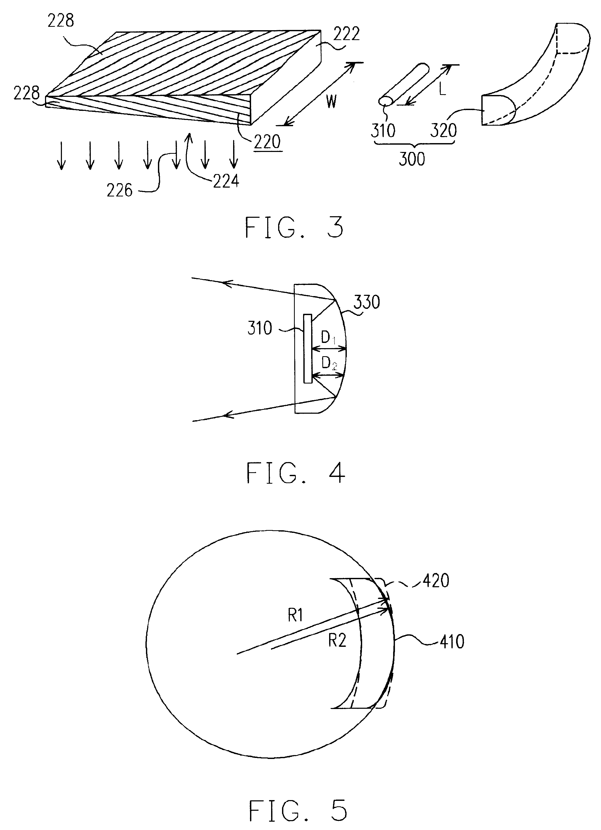 Lamp module for planar source device