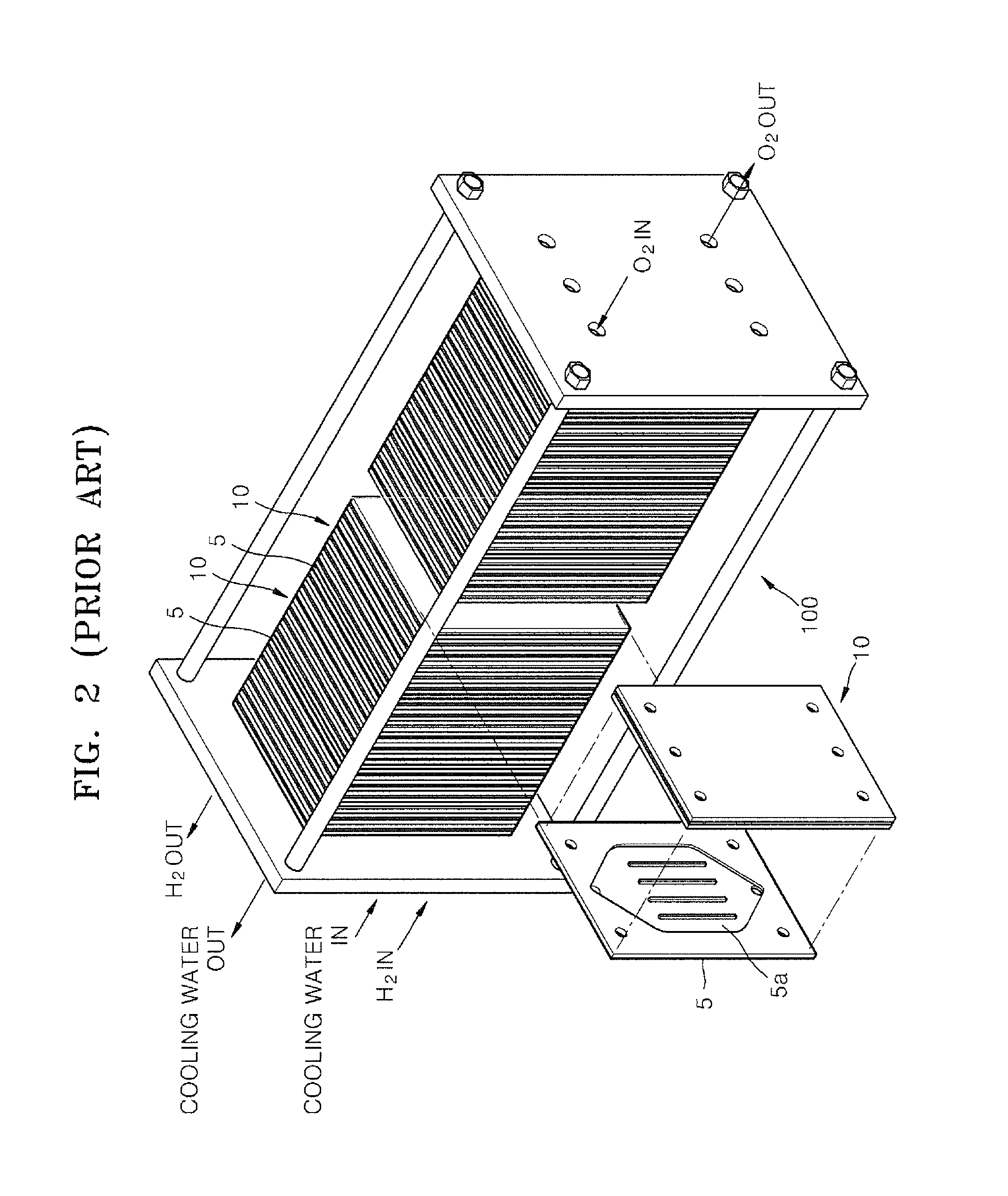 Fuel cell system for promptly increasing temperature of fuel cell stack during start up operation of the fuel cell system and method of managing the fuel cell system