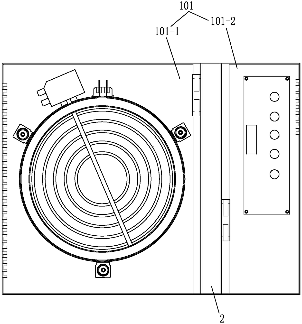 Electric furnace with good cooling effect