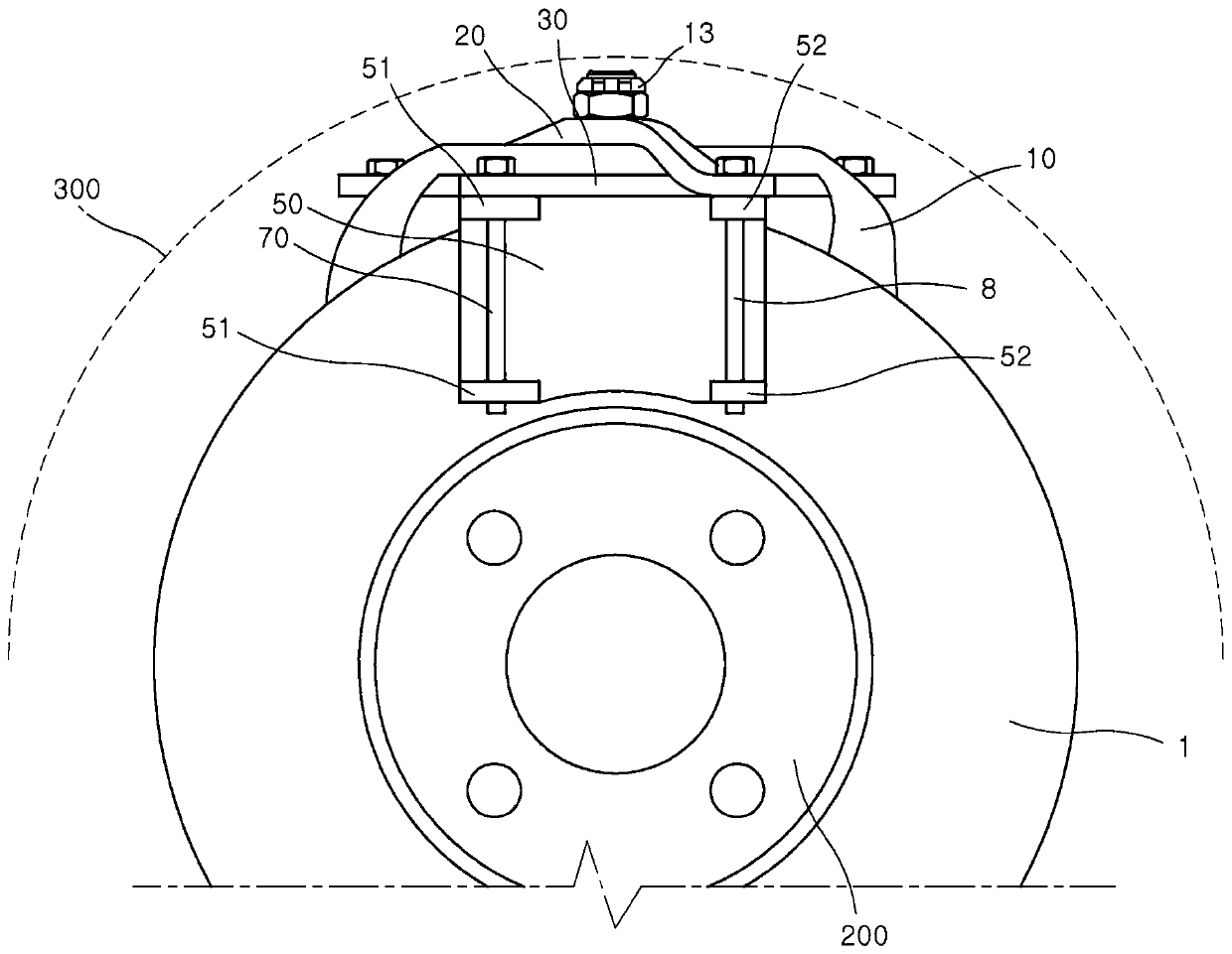 Self-energizing Brake Caliper