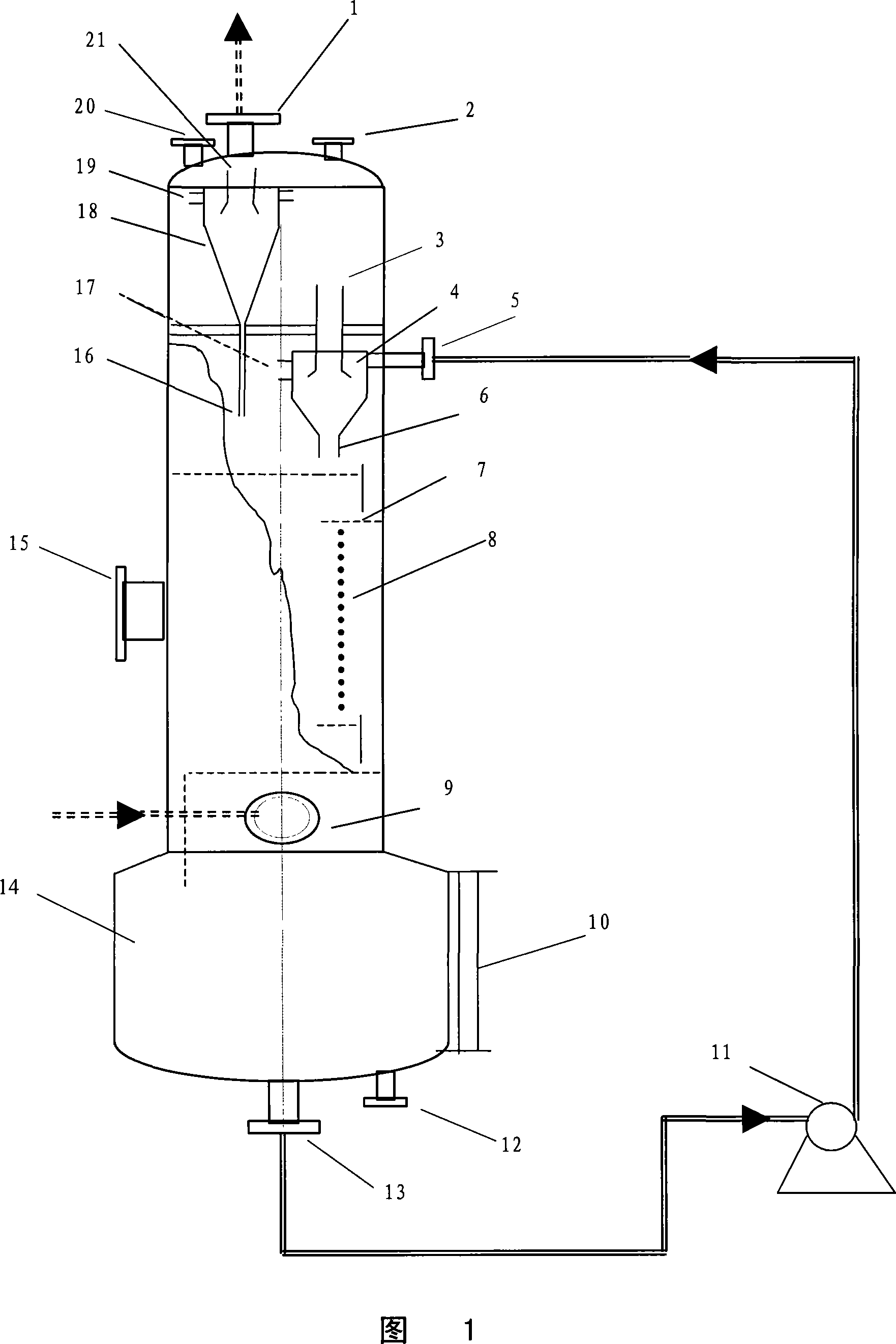 Method and device for removing hydrogen sulphide from mixture gas containing low-concentration hydrogen sulphide