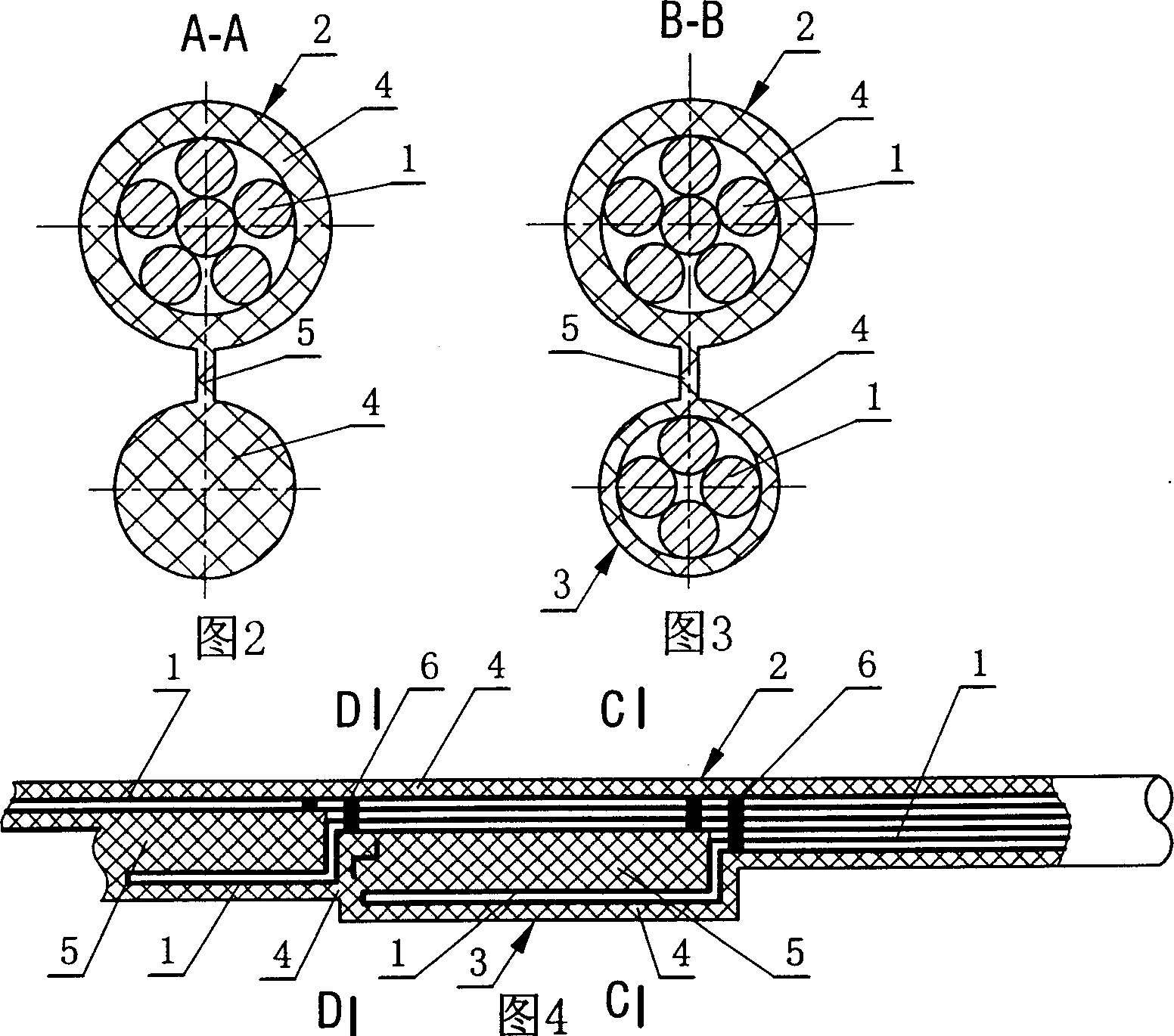 Branched wires and cables and their manufacture