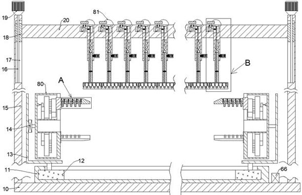 A device for detecting the finished size of shaft forgings