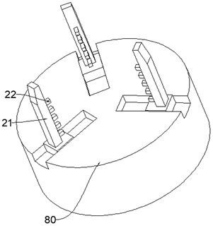 A device for detecting the finished size of shaft forgings