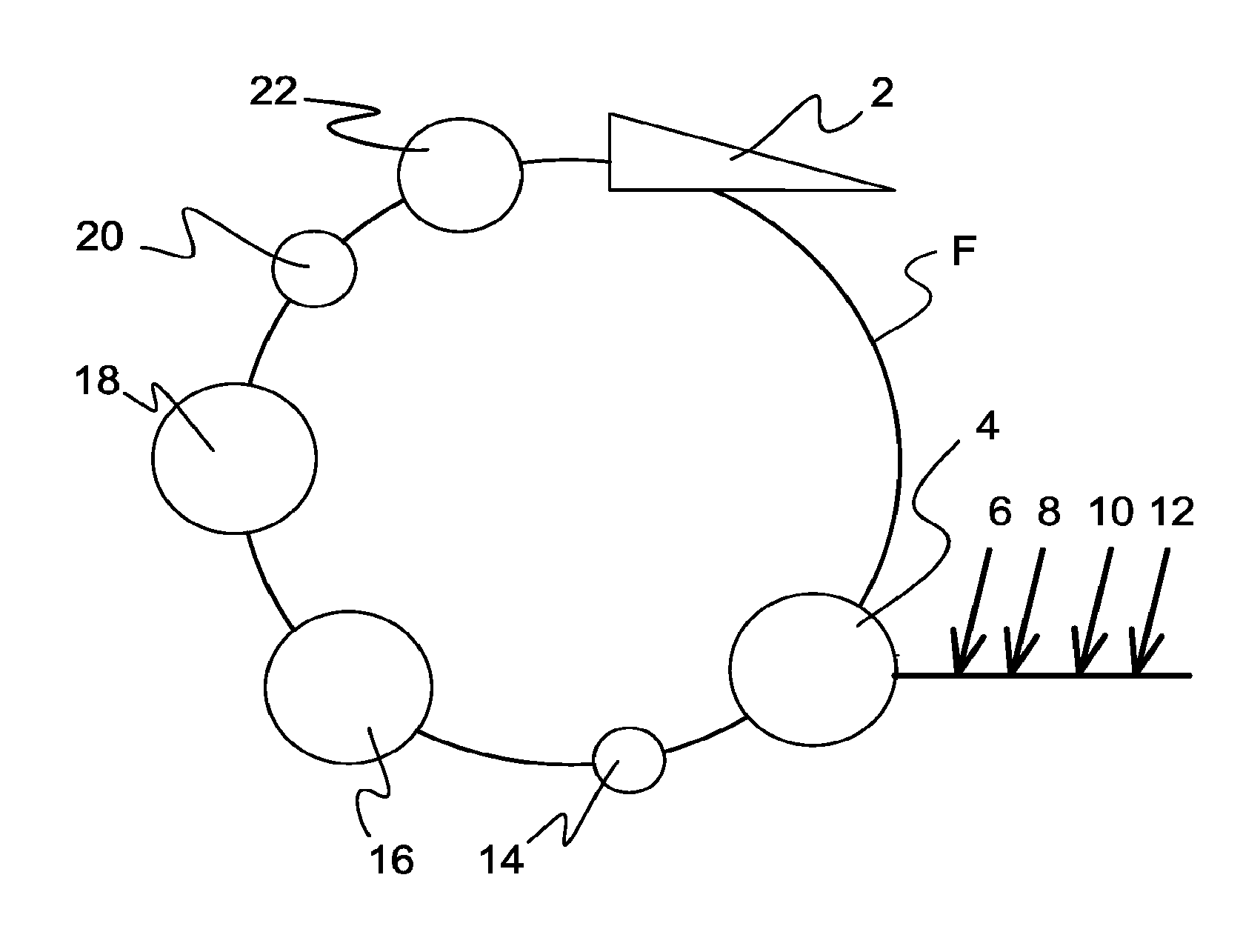 Method for crystallizing a filler in connection with a fiber web process, and an approach system for a fiber web machine