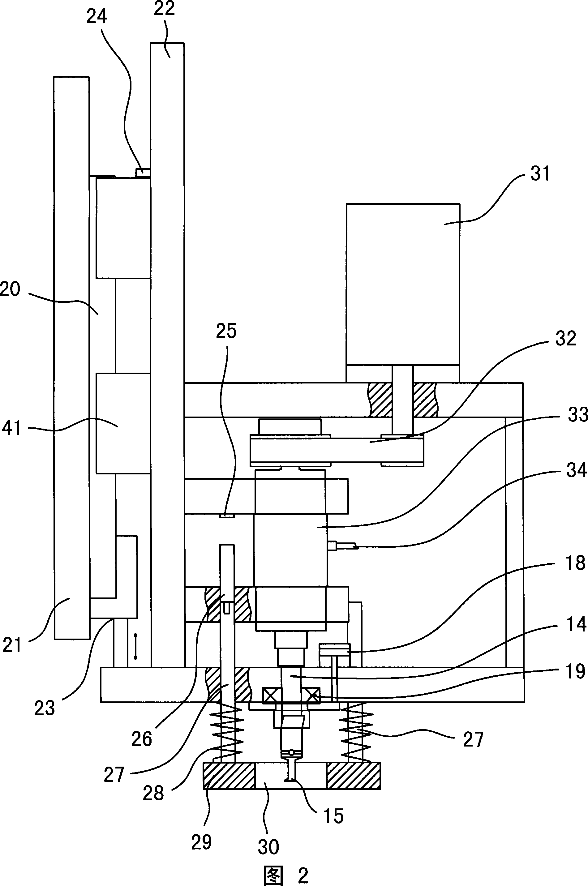 Board drilling machine head