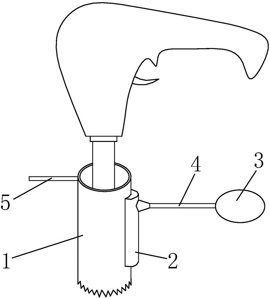 Drill sleeve provided with water spray rubber ball