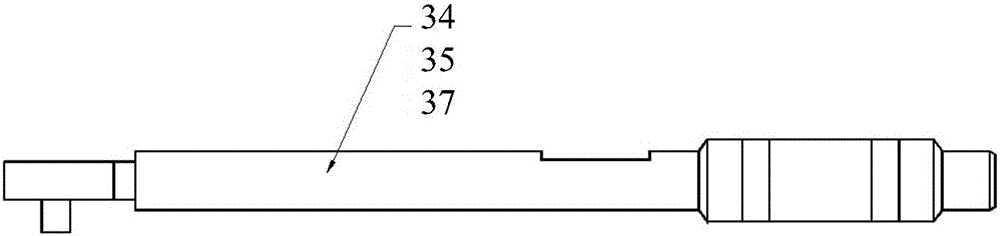 Real-time automatic monitoring method for wireless torsional force wrench