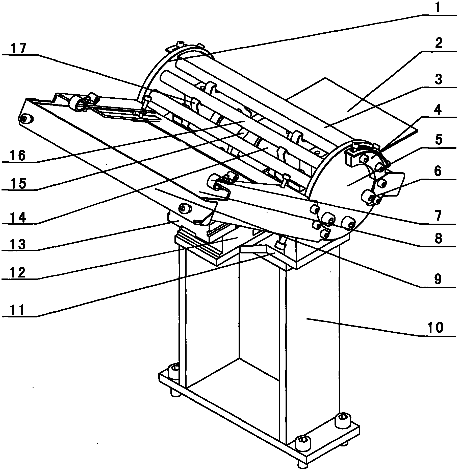 Automatic feeding device during crystal material processing