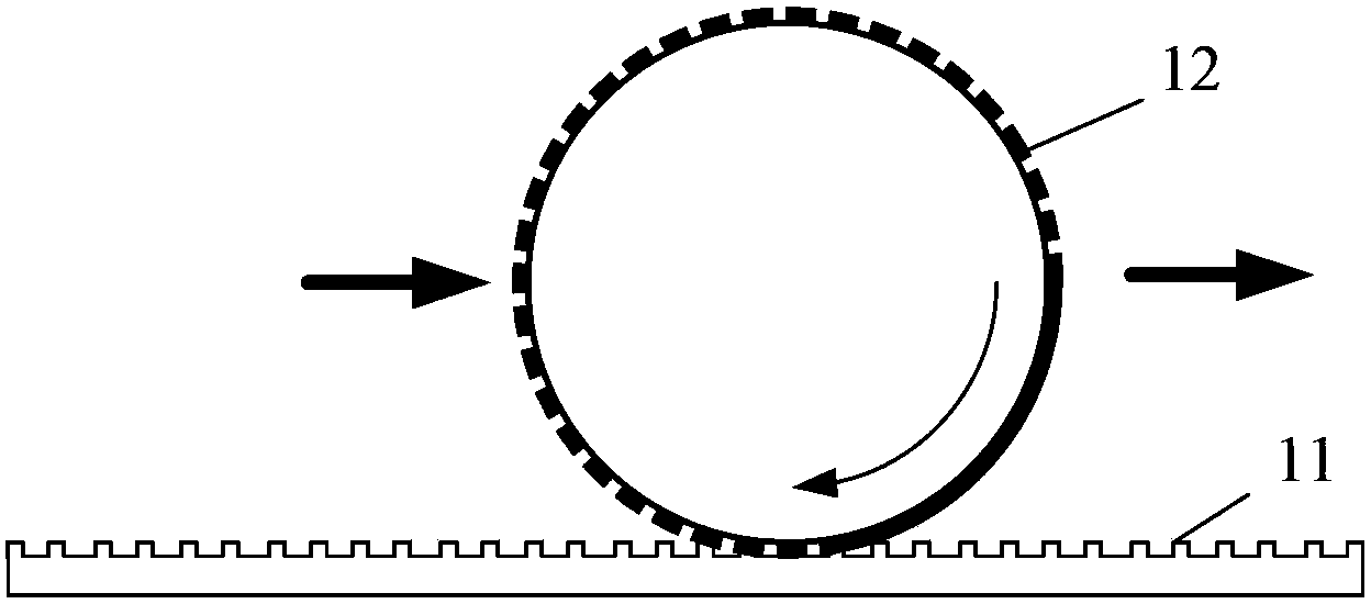 Method for manufacturing rotary drum pressing die based on dynamic nano engraving technology