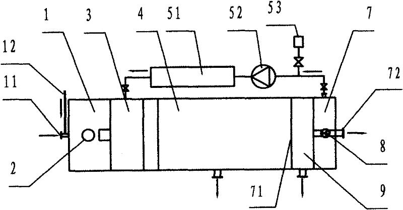 Active sludge floatation thickening device and method for membrane biological reaction tank process