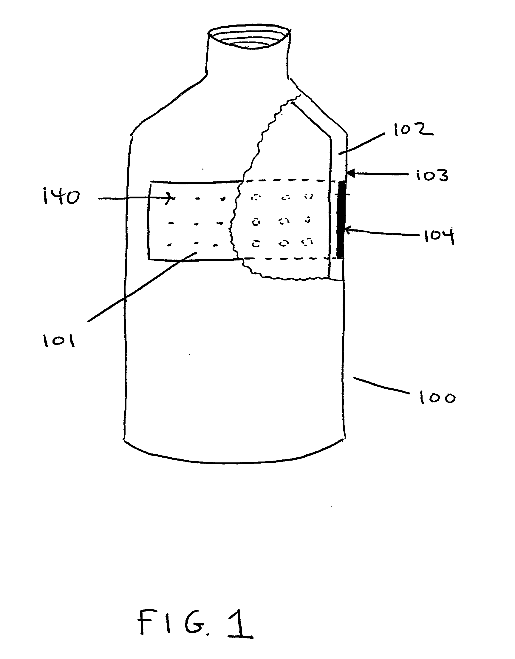 In-mold label with perforations