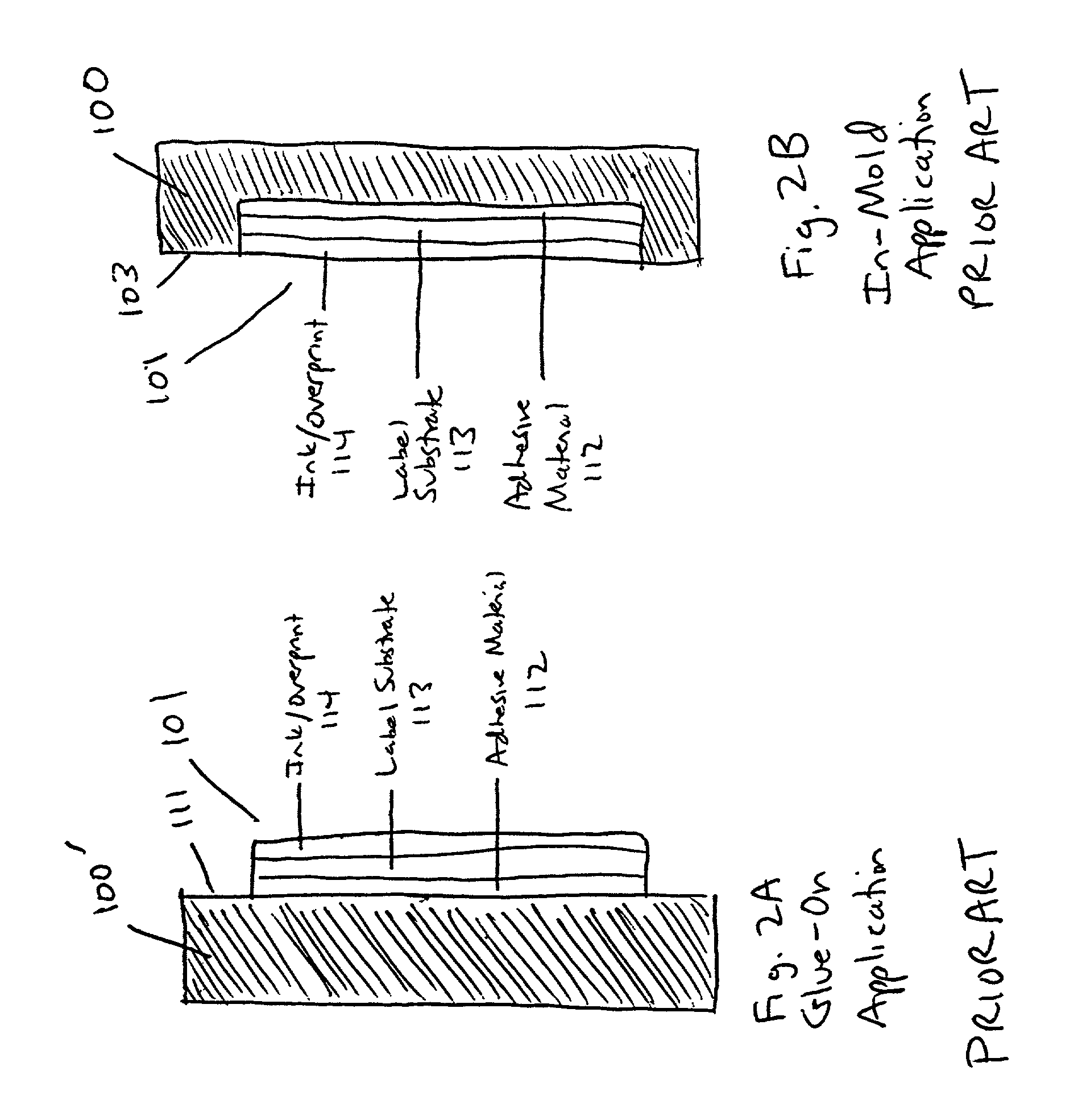 In-mold label with perforations