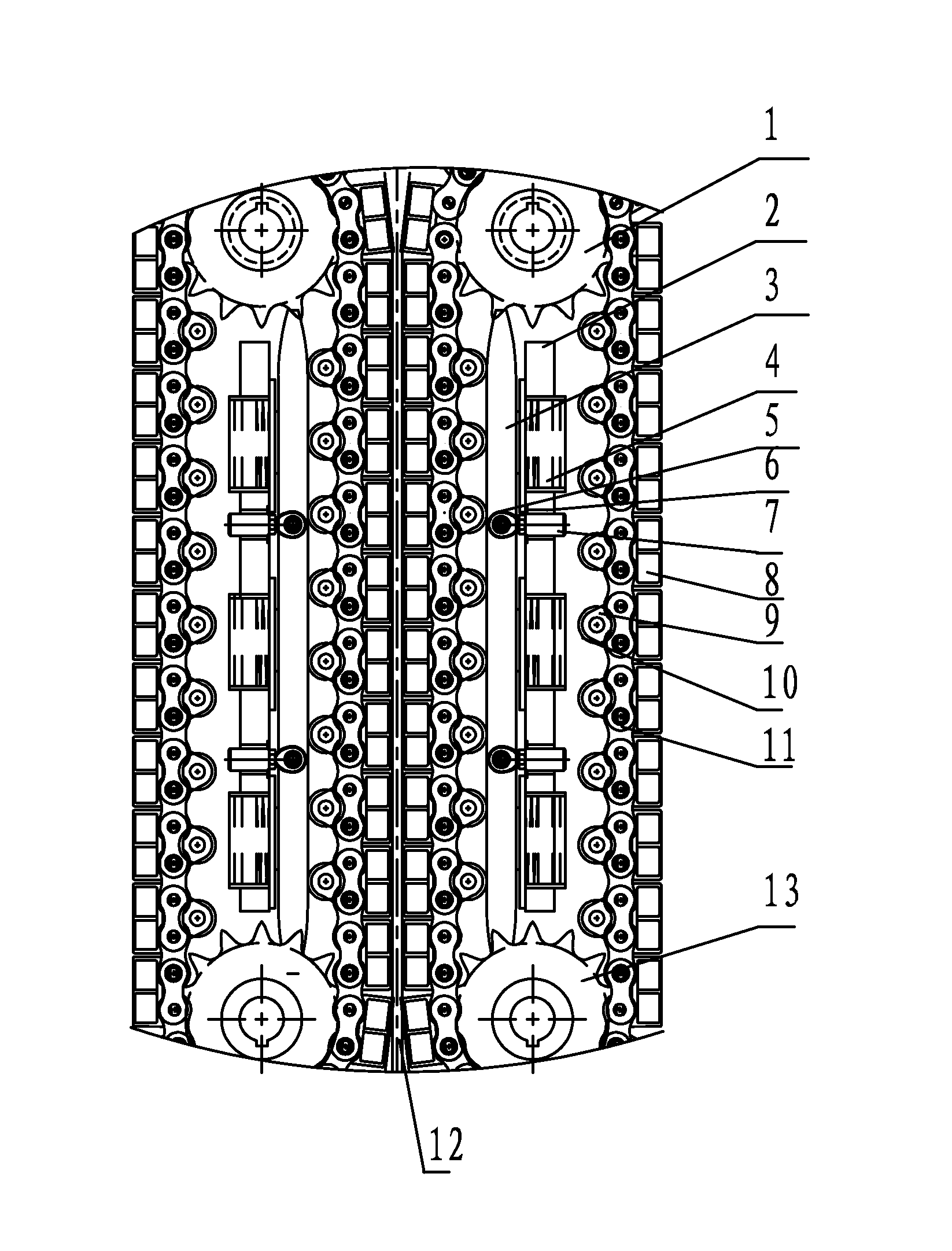 Floating Clamping Device for Injection Head of Continuous Oil Pipe