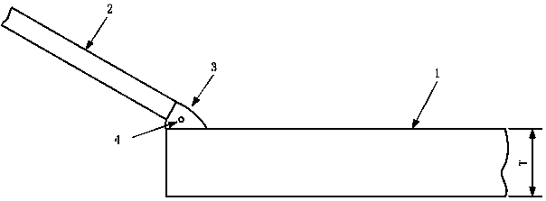 Phased array ultrasonic detection method for welding buoy bottom plate and sampan