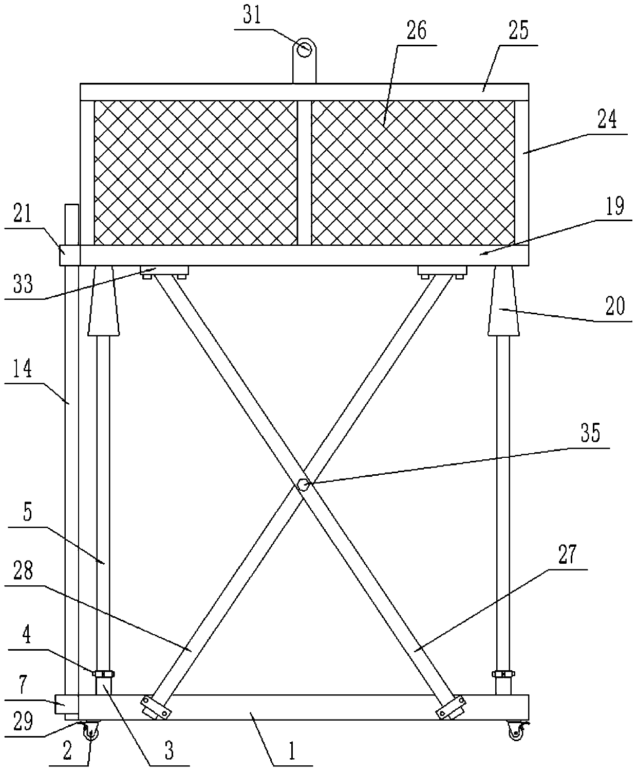 A rapid installation and disassembly type building construction platform