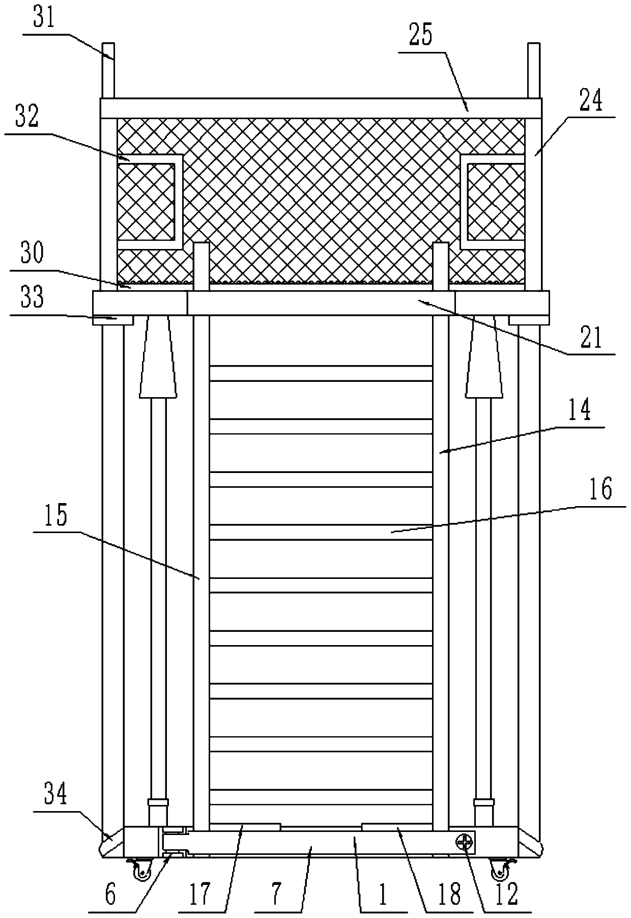 A rapid installation and disassembly type building construction platform