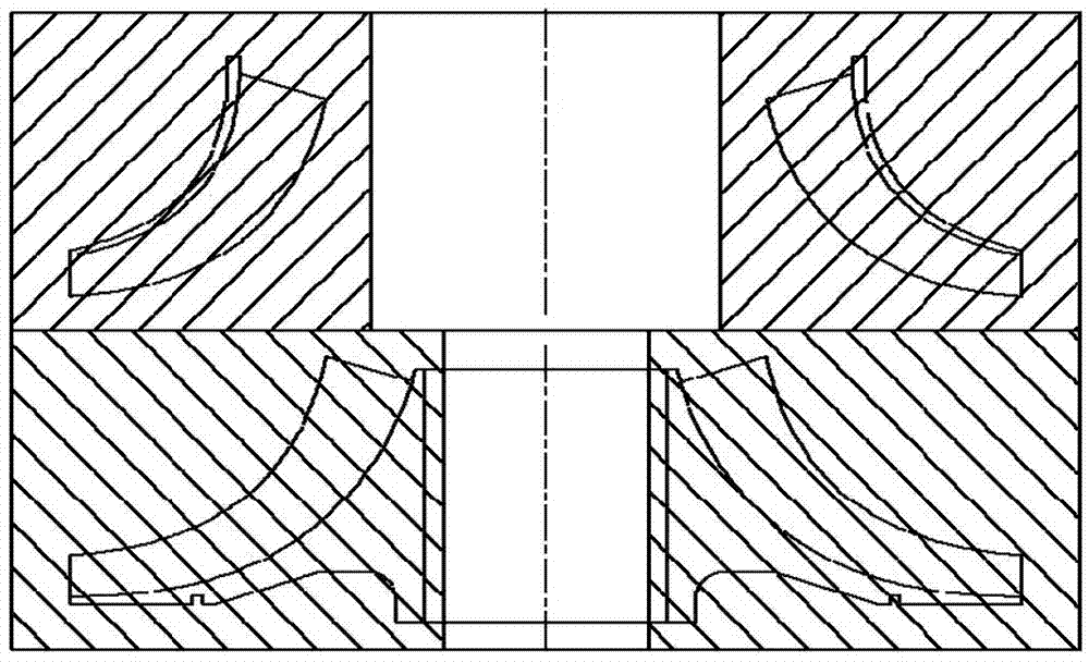 High-flow-rate ultra-large-diameter semi-milling and semi-welding closed ternary impeller and manufacturing method