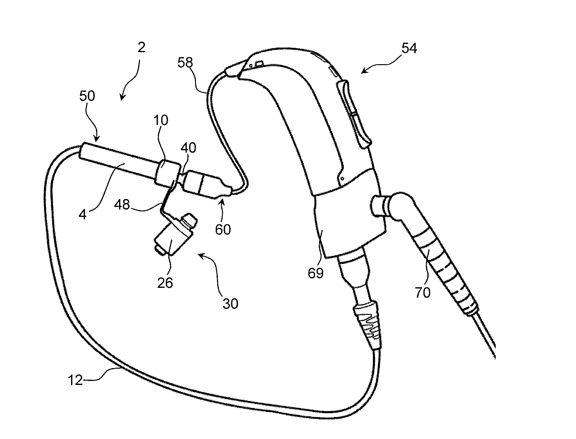 Adapter for real ear measurements