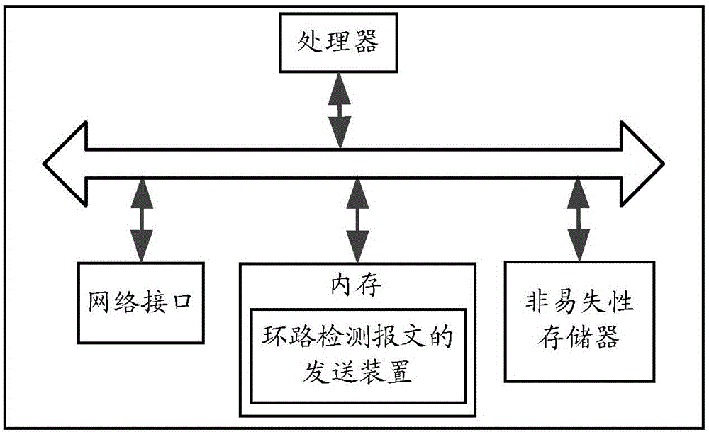 Method and apparatus for sending loop detection messages