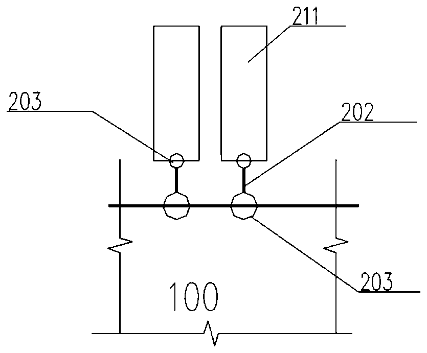 Overhang self-adaptive anchoring system