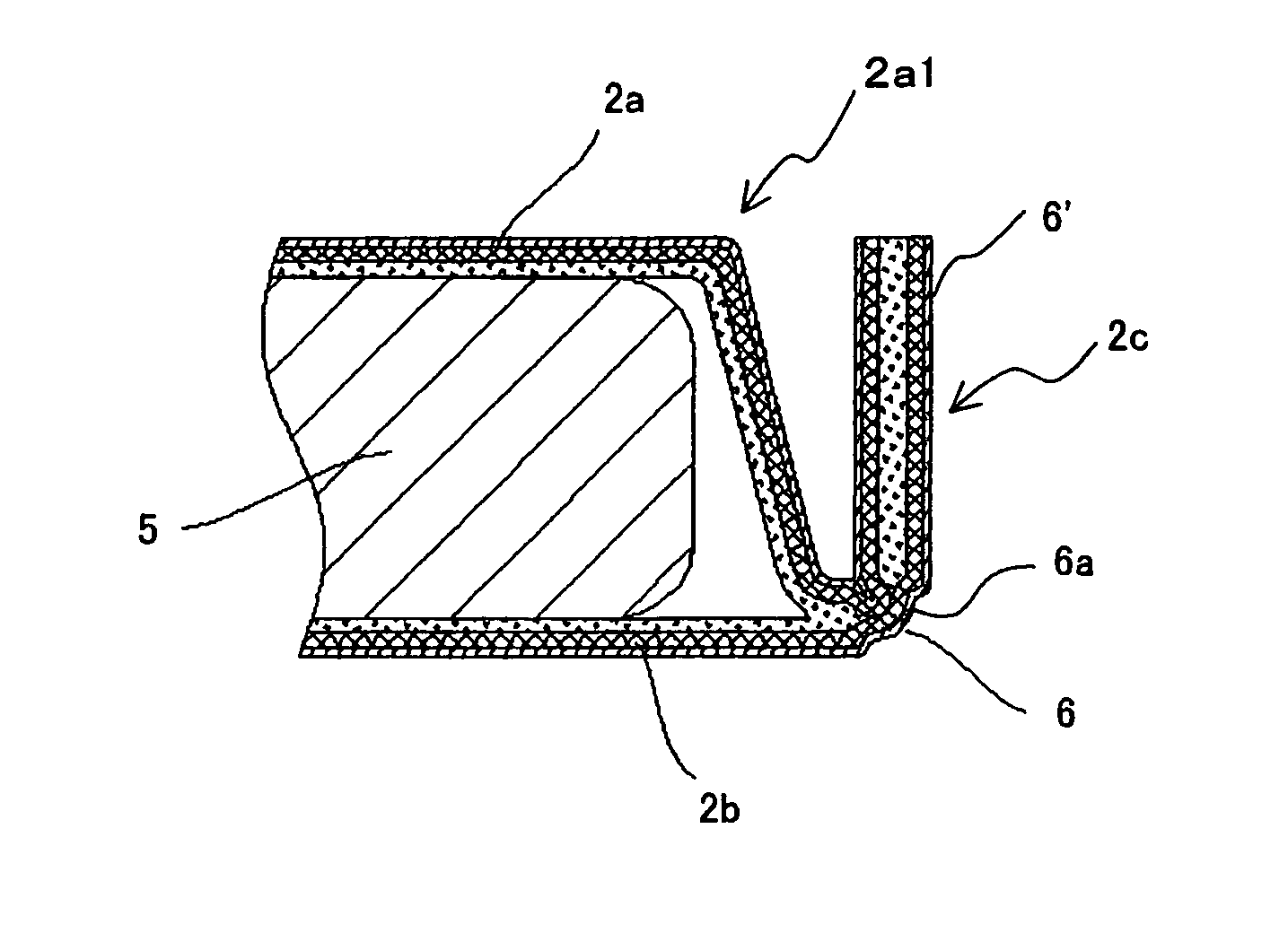 Film-clad battery and method of producing film-clad battery