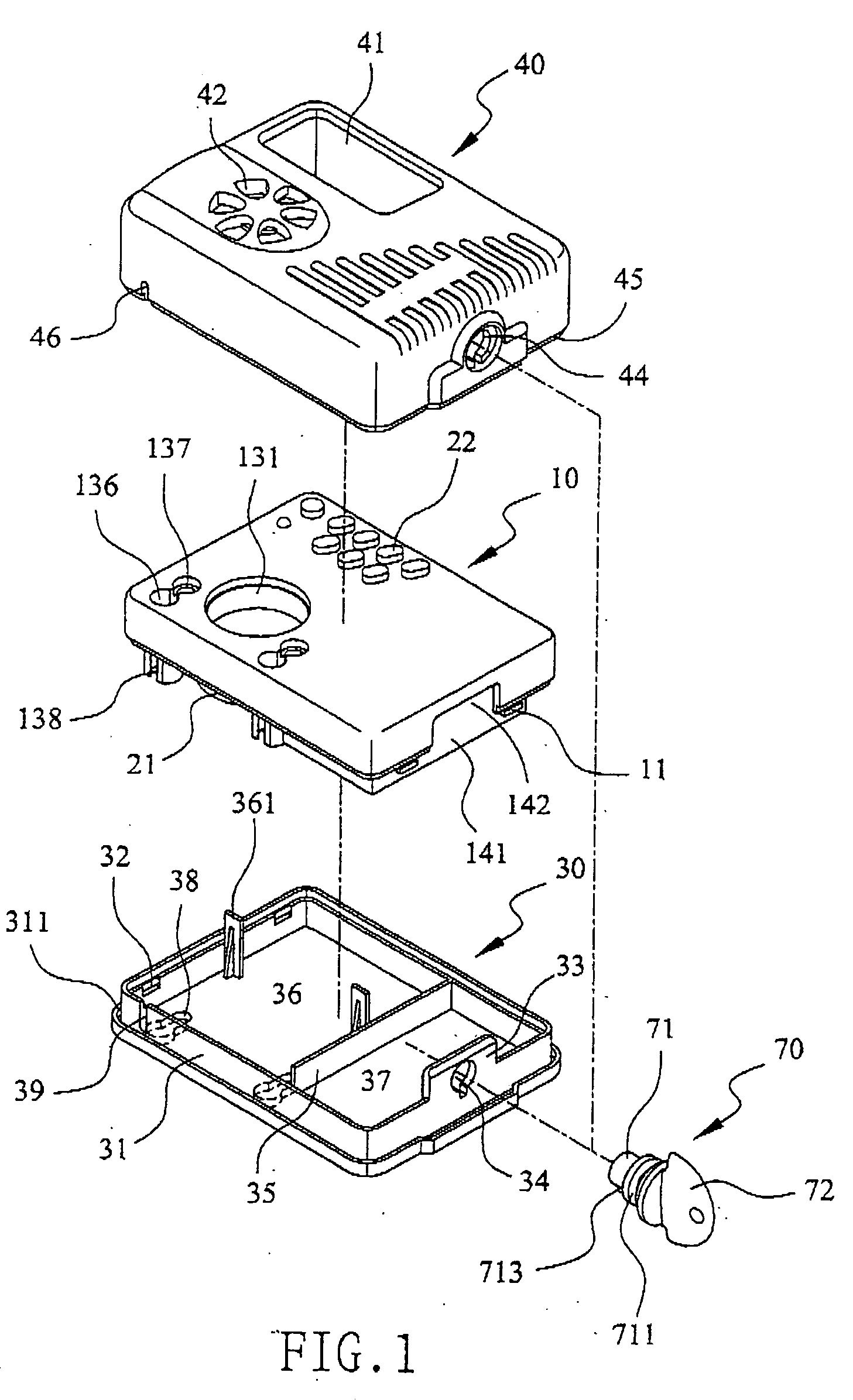 Casing assembly for burglar alarms