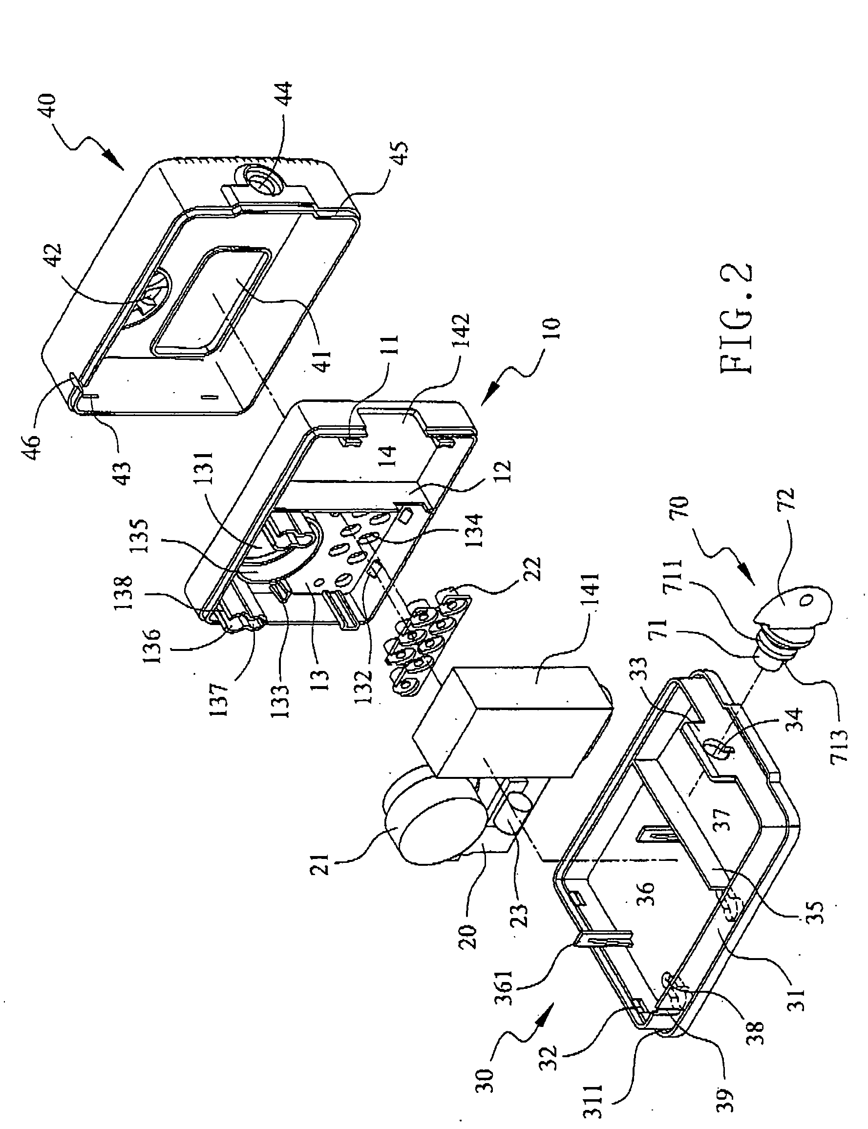 Casing assembly for burglar alarms