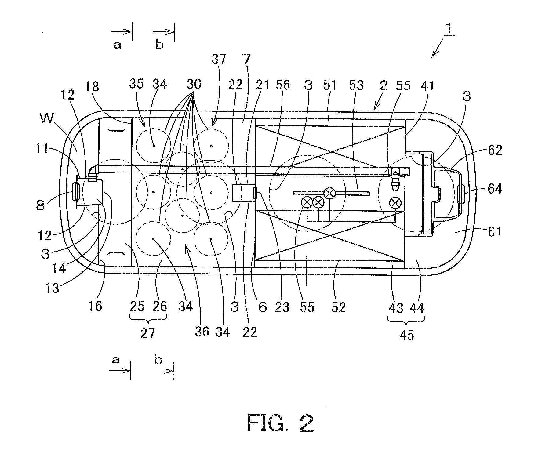 Water treatment contact filter and water treatment apparatus