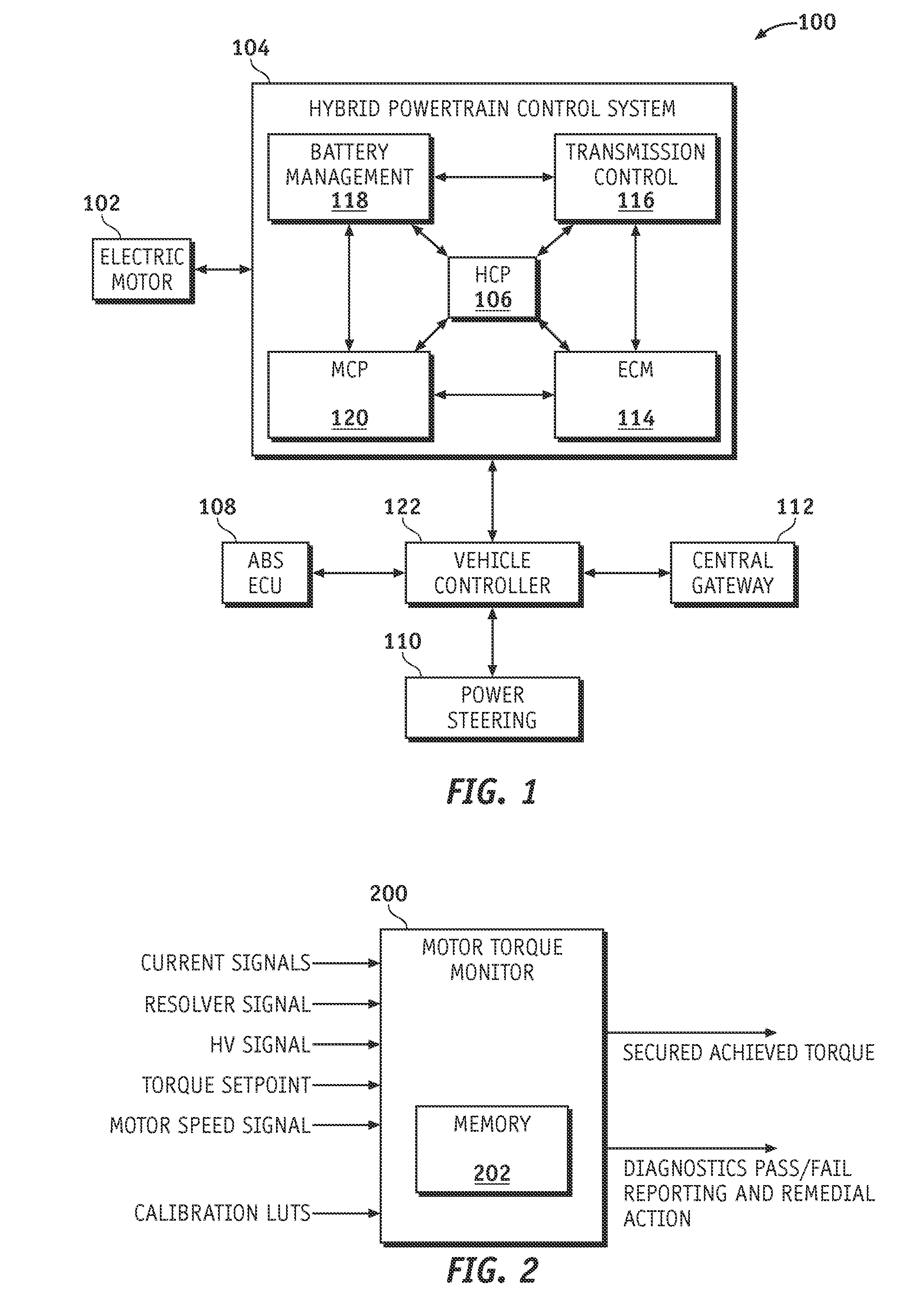 Method and apparatus for electric motor torque monitoring